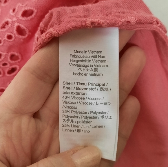 J.Crew Pink Eyelet Anguilla Mini Halter Dress 20 - Picture 8 of 8